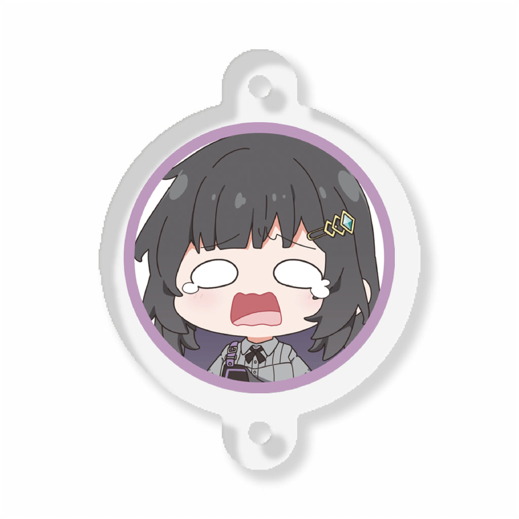 黒戸モノのデイジーチェーンアクリルキーホルダー_02